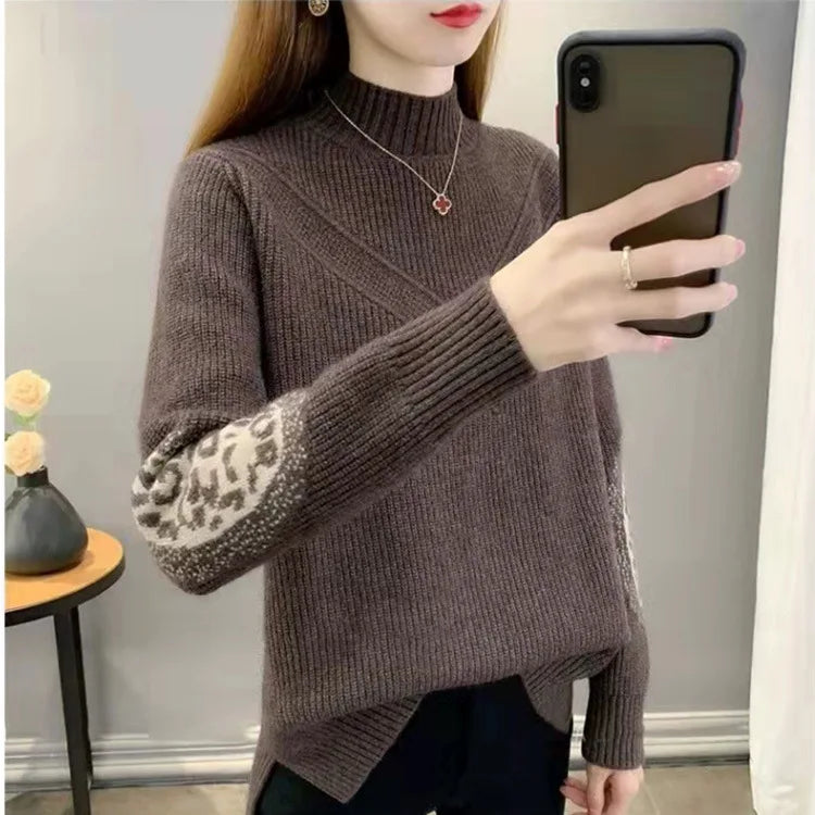 Women's Long-Sleeve Knit Sweater