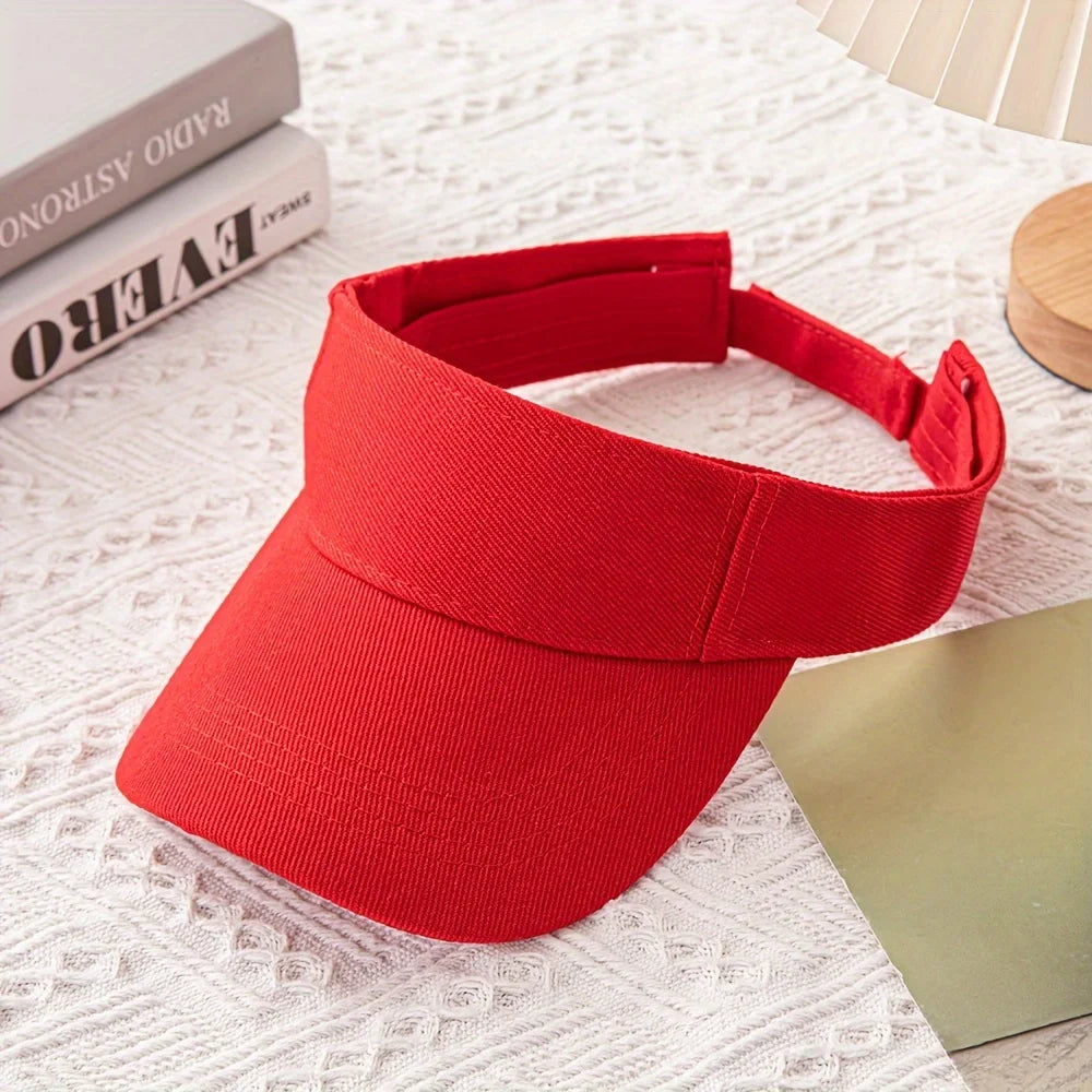 [Adjustable Breathable Sporty Sun Visor] Sporty Sun Visor Cap - Breathable, Adjustable Baseball Hat for Outdoor Activities