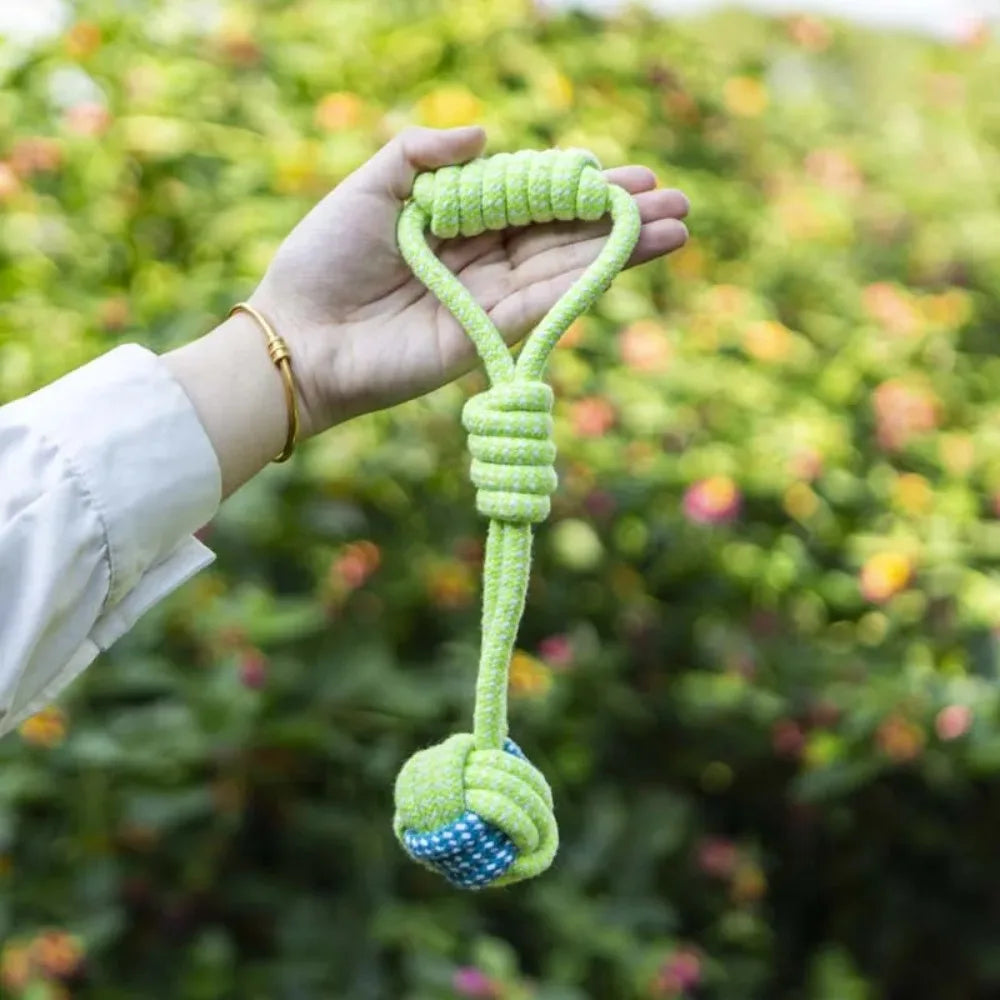 Dog Rope Ball Tug Toy