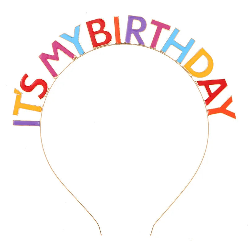 Adult Birthday Rhinestone Tiara Headband