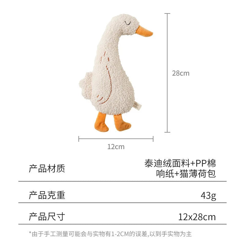 Plush Squeaky Chew Toy, Fox or Duck