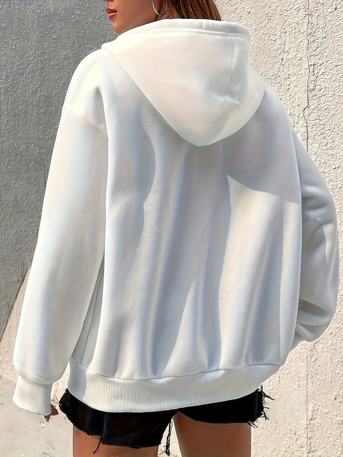 Women's Zip-Up Hoodie with Print