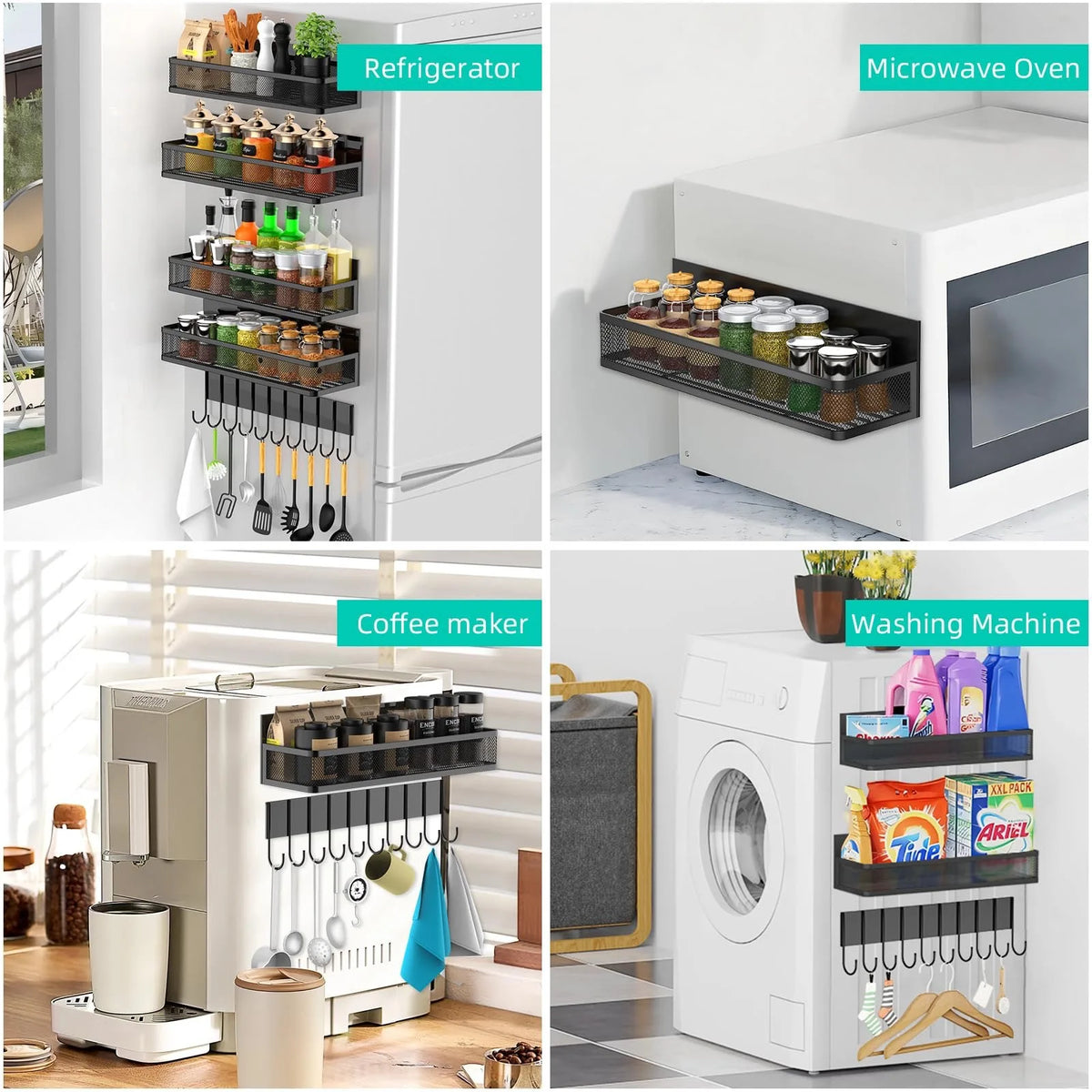 Magnetic Spice Rack for Refrigerator