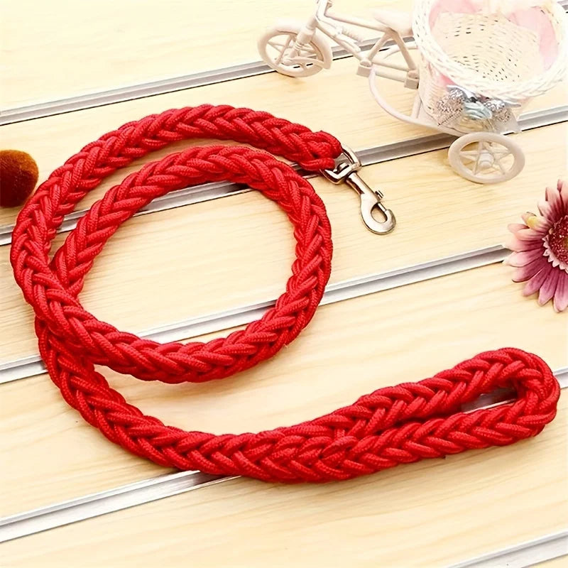 Braided Dog Walking Leash, Sizes L to XXL
