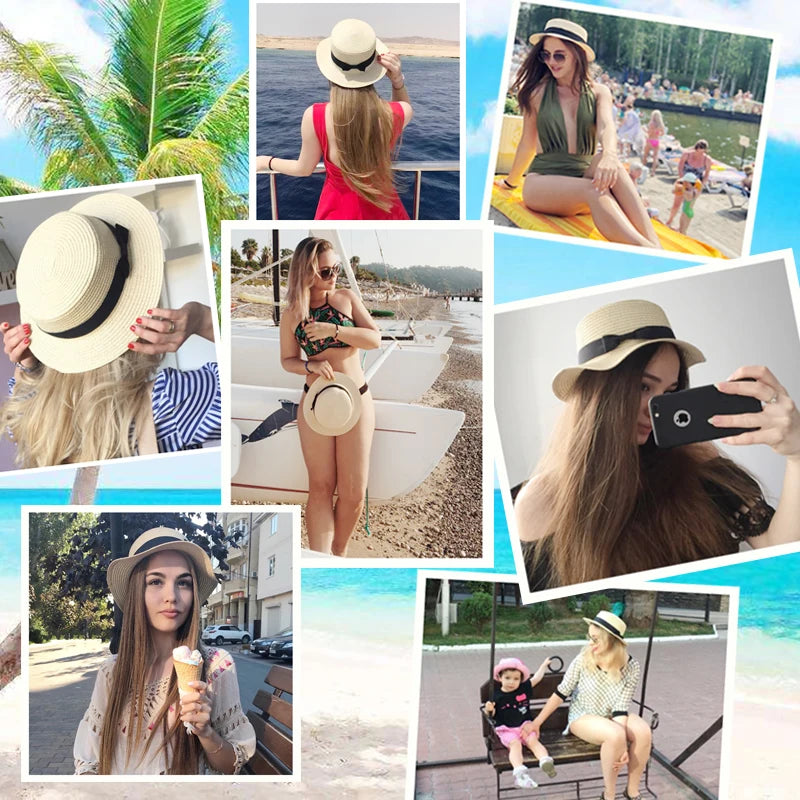 Straw Boater Hat
