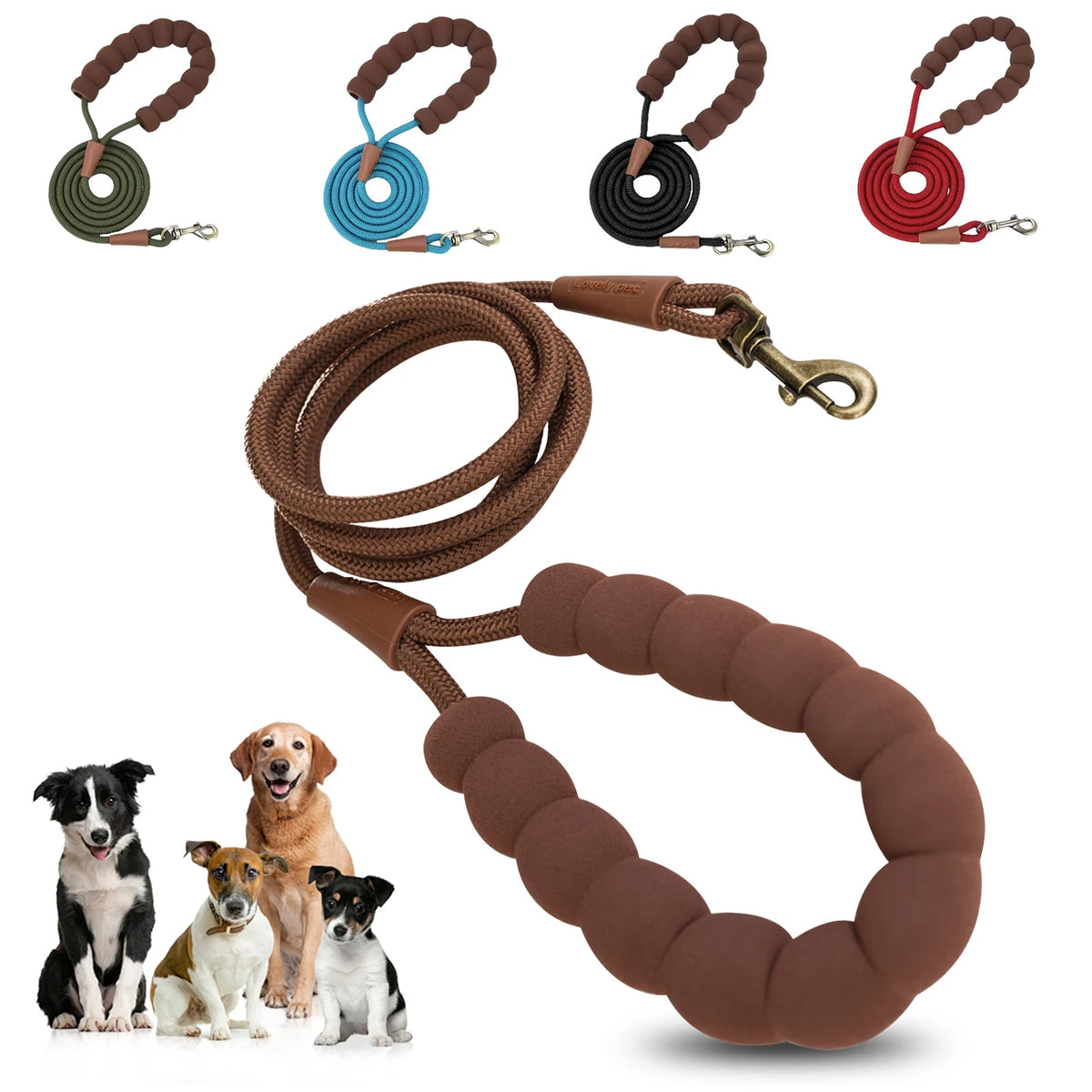 1.5M Rope Dog Leash with Soft Handle
