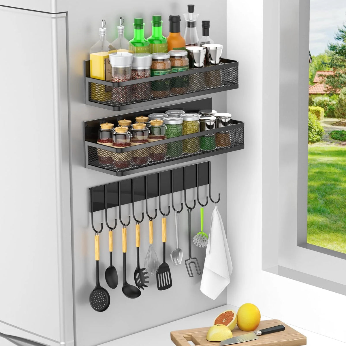 Magnetic Spice Rack for Refrigerator