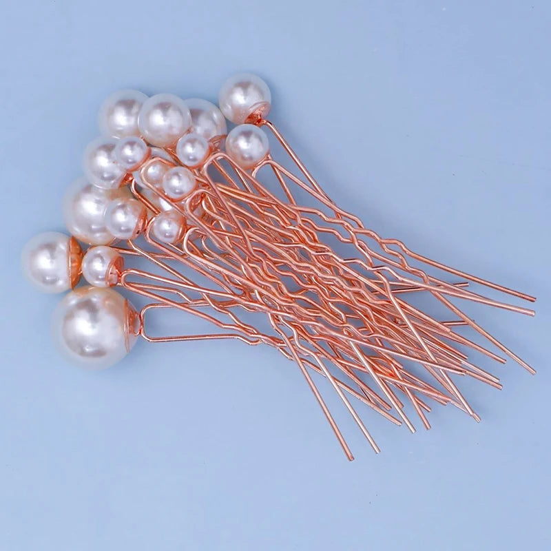 Gold-Tone Ball Hair Pins