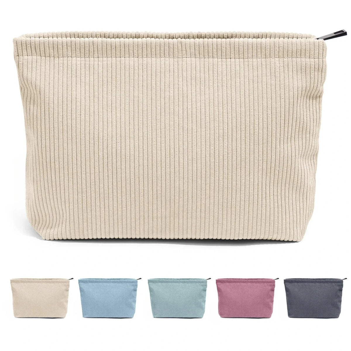 Large Corduroy Makeup Bag