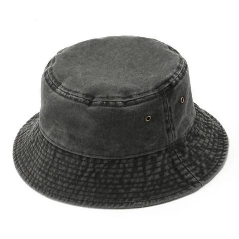 Washed Denim Bucket Hat