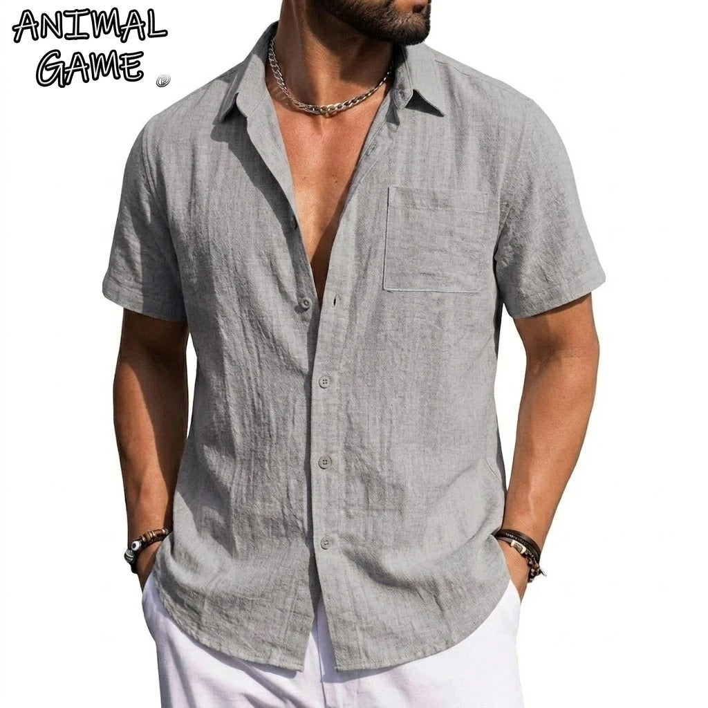 Men's Short-Sleeve Button-Down Shirt