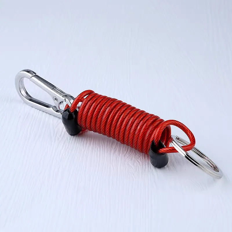 Retractable Steel Wire Keychain