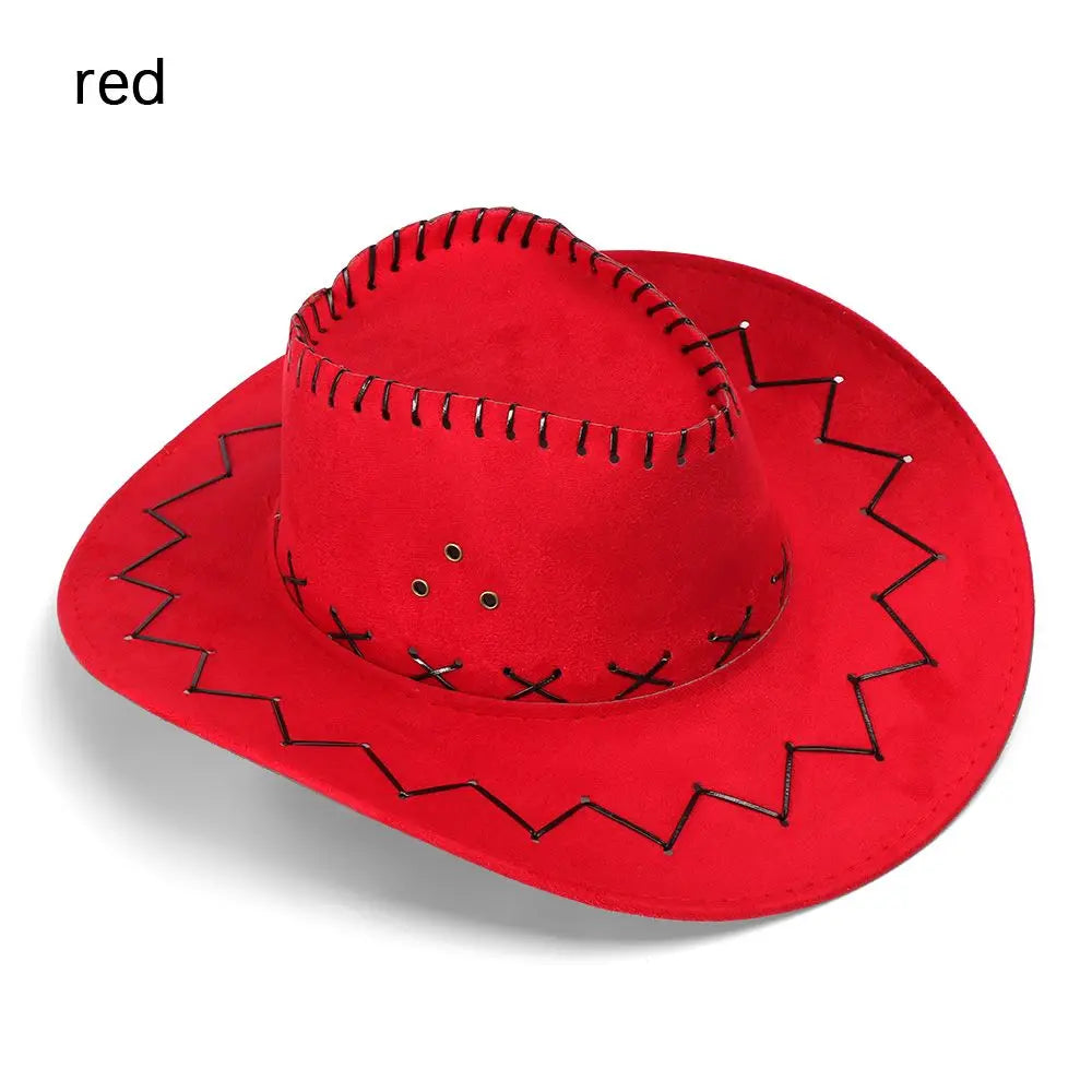 Faux Suede Cowboy Hat