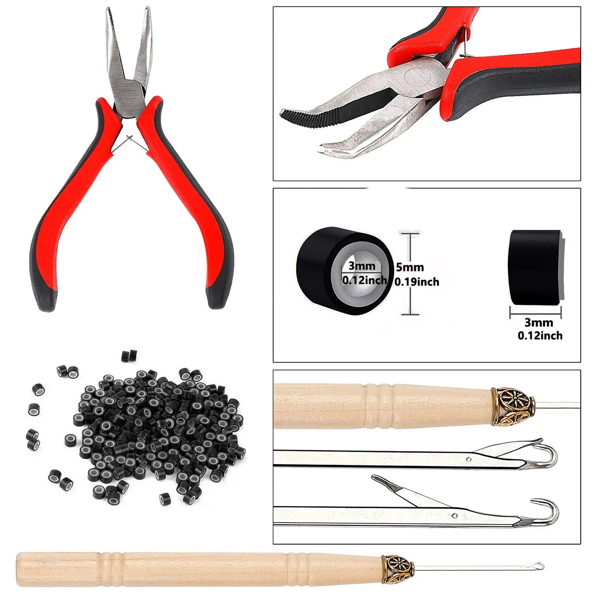 Hair Tinsel Kit – Heat-Resistant Fairy Hair Strands