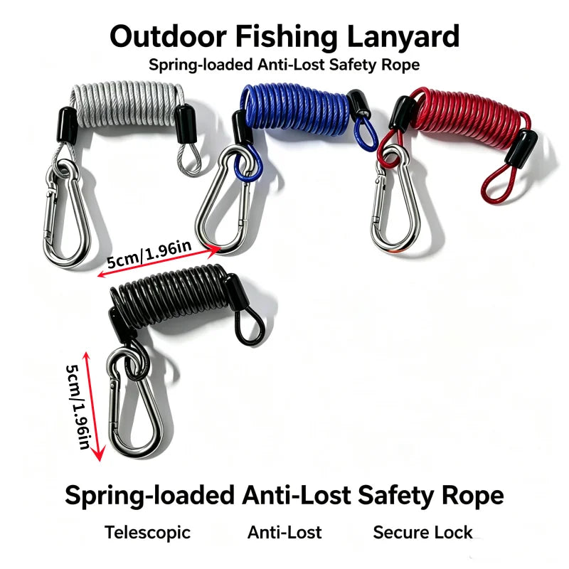 Retractable Steel Wire Keychain