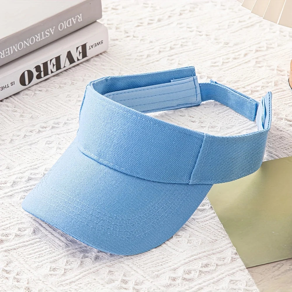 [Adjustable Breathable Sporty Sun Visor] Sporty Sun Visor Cap - Breathable, Adjustable Baseball Hat for Outdoor Activities
