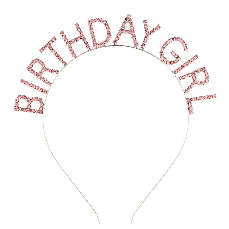 Adult Birthday Rhinestone Tiara Headband