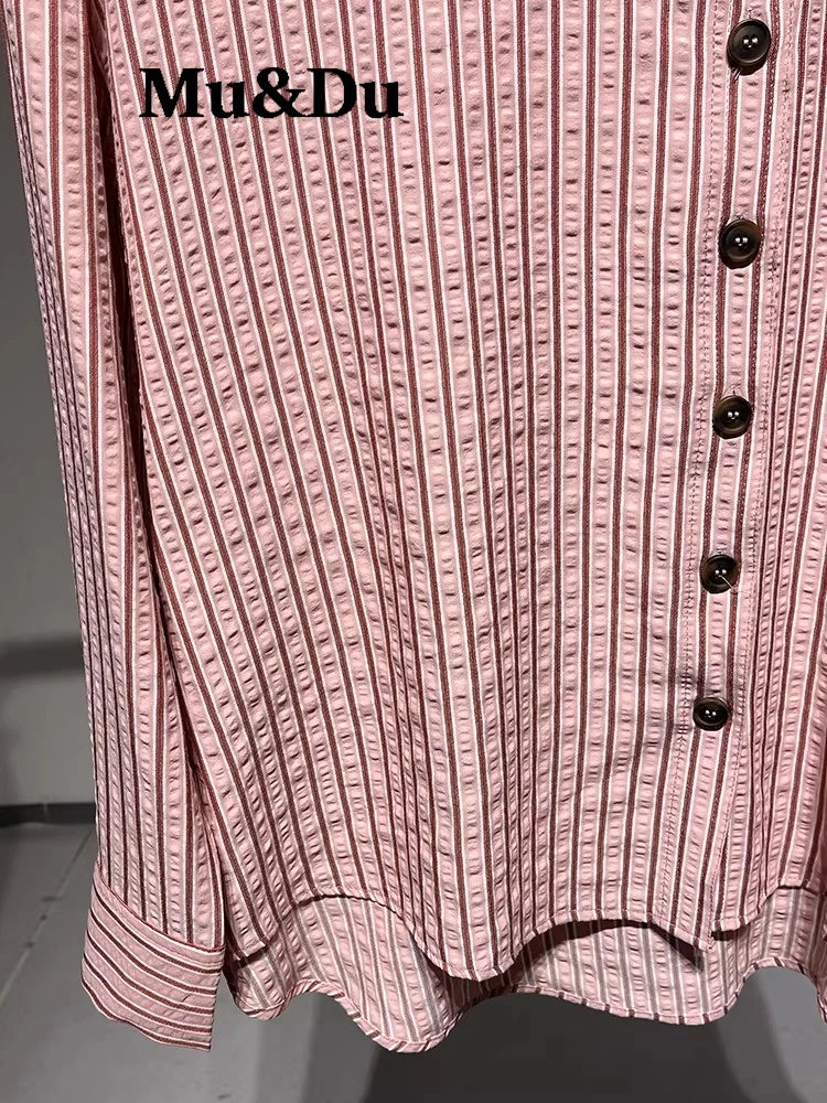 Women's Pink Striped Shirt