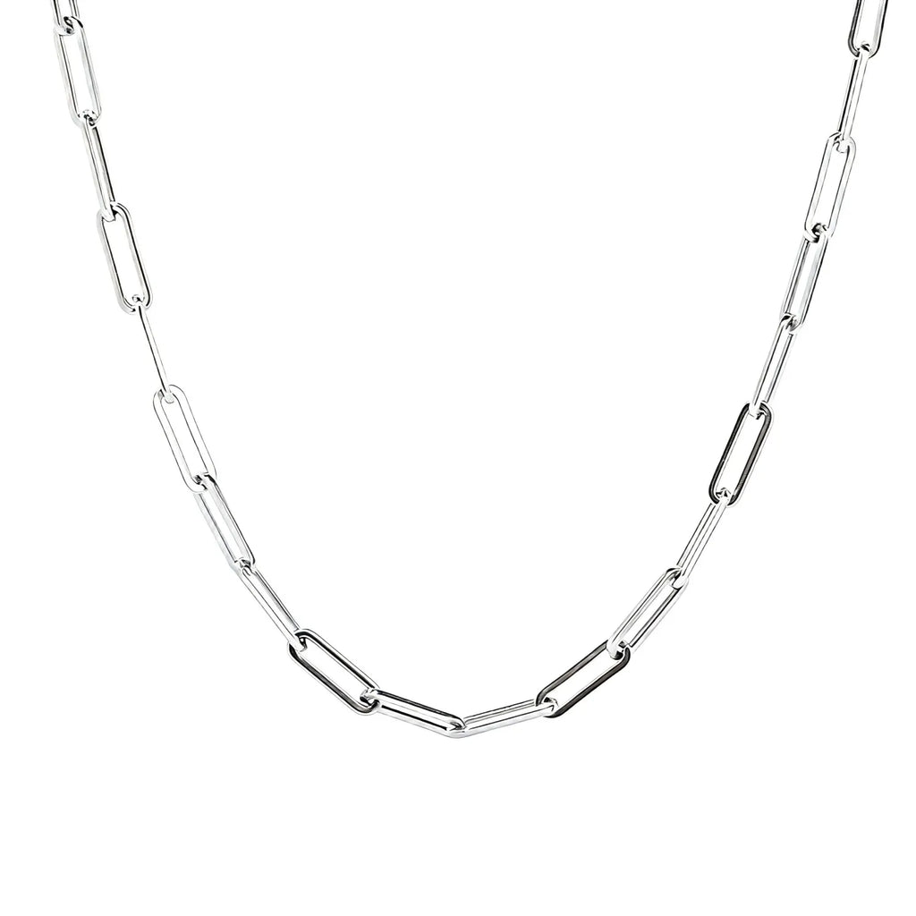 Gold-Tone Paperclip Chain Necklace