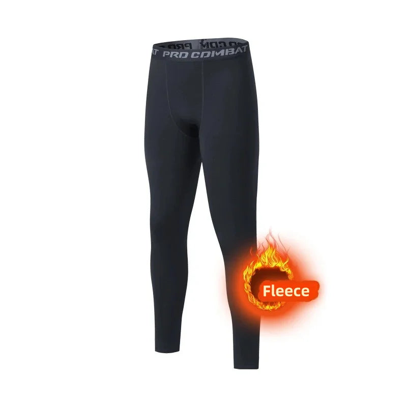Men's Fleece Thermal Leggings