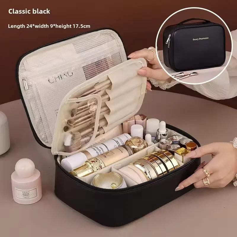 Double-Layer Cosmetic Bag