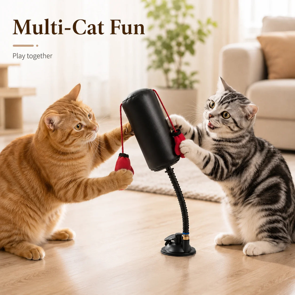 Cat Boxing Interactive Toy