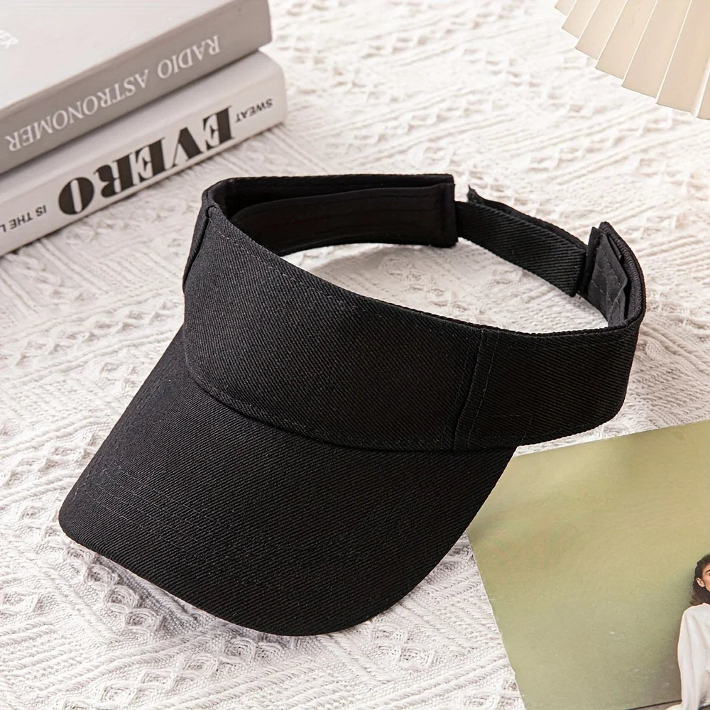 [Adjustable Breathable Sporty Sun Visor] Sporty Sun Visor Cap - Breathable, Adjustable Baseball Hat for Outdoor Activities