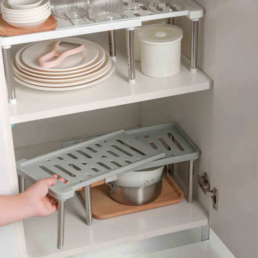 Retractable Cabinet Spice Bottle Rack