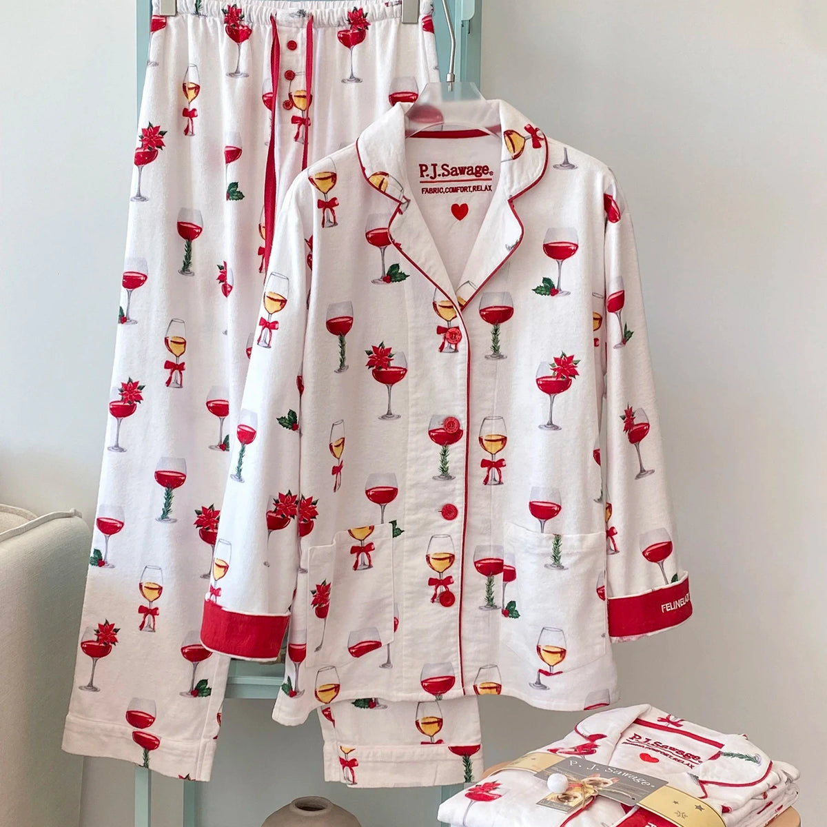 Women's Cartoon Print 2-Piece Pajama Set
