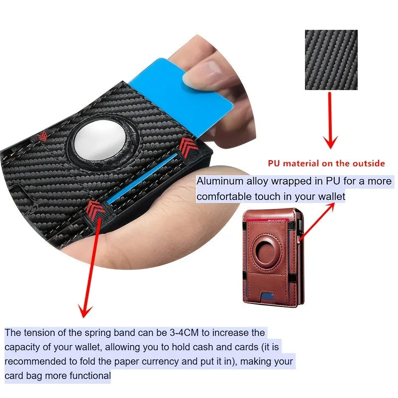 Magnetic Aluminum Card Holder