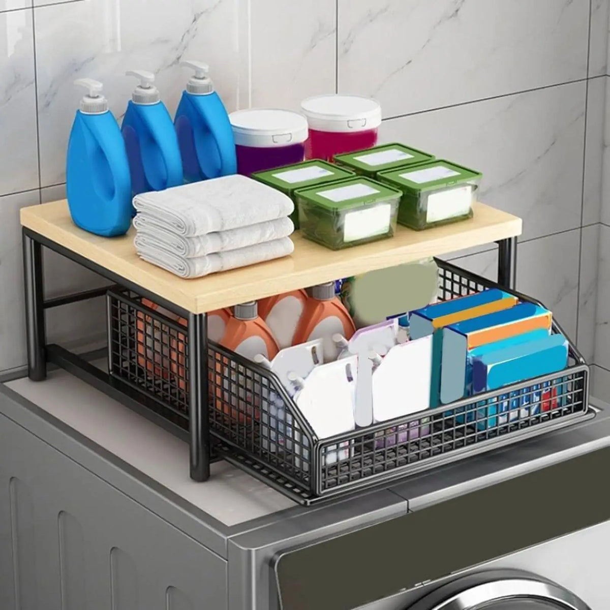 Double-Layer Countertop Organizer Shelf