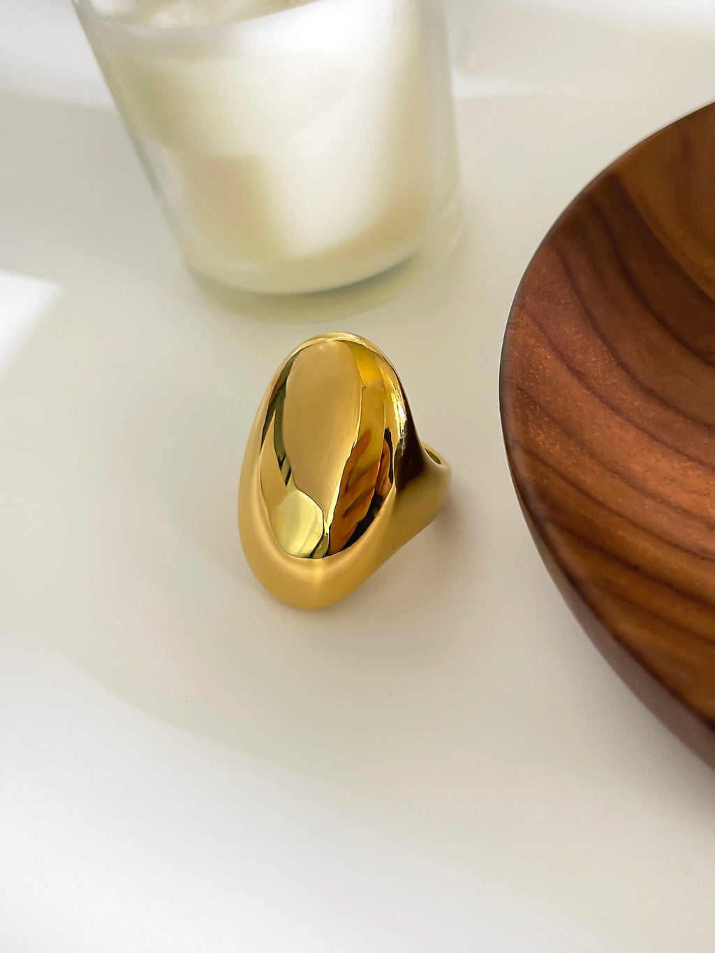 Chunky Gold Dome Ring