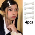 White Bone Hair Clip Cute Cartoon Bobby Pin Y2k Fashion Hair Volume Clip Small Hairpins Barrettes Creative Hair Accessories 2025