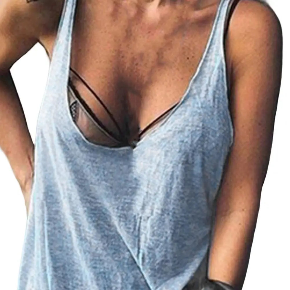 Women's Sleeveless U-Neck Tee