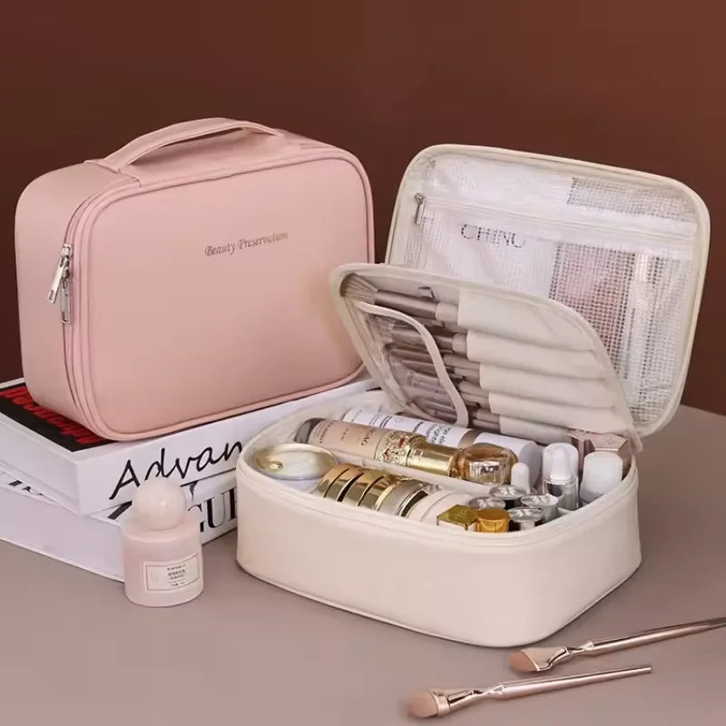 Double-Layer Cosmetic Bag