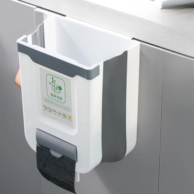 Folding Cabinet Door Trash Can