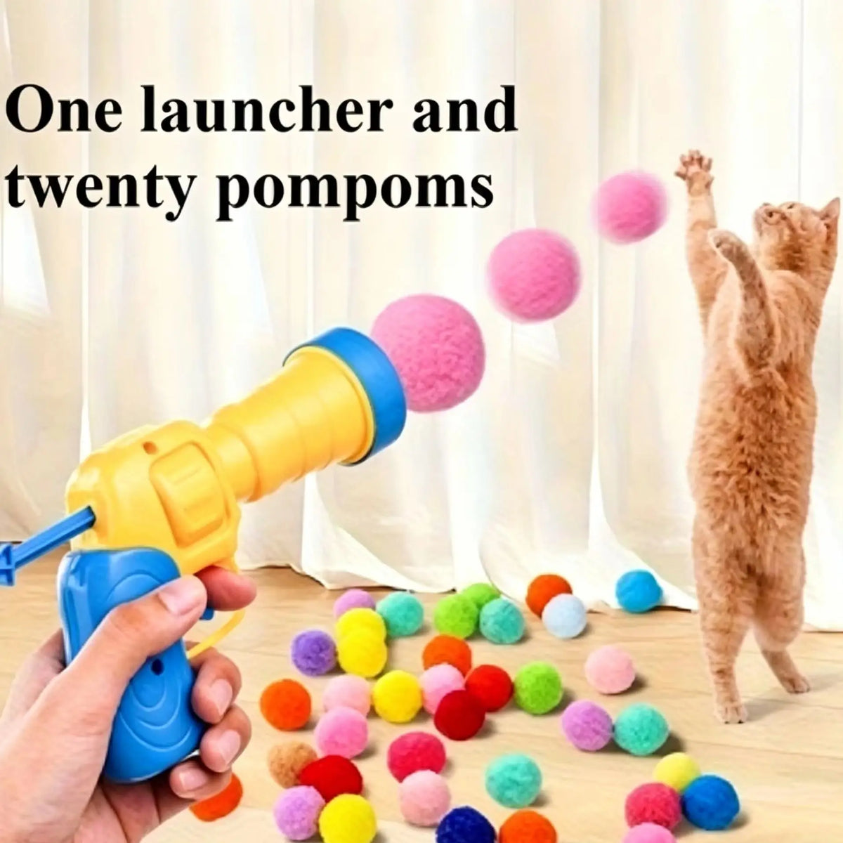 21-Piece Cat Plush Ball Playset