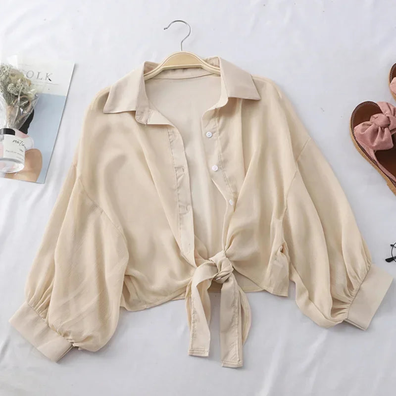 Women's Tie-Waist Blouse
