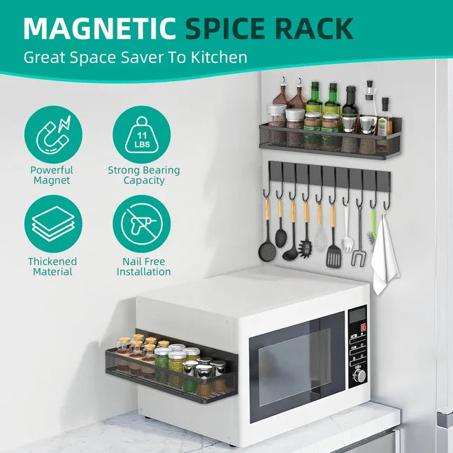 Magnetic Spice Rack for Refrigerator