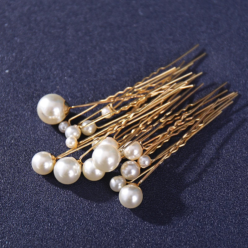 Gold-Tone Ball Hair Pins