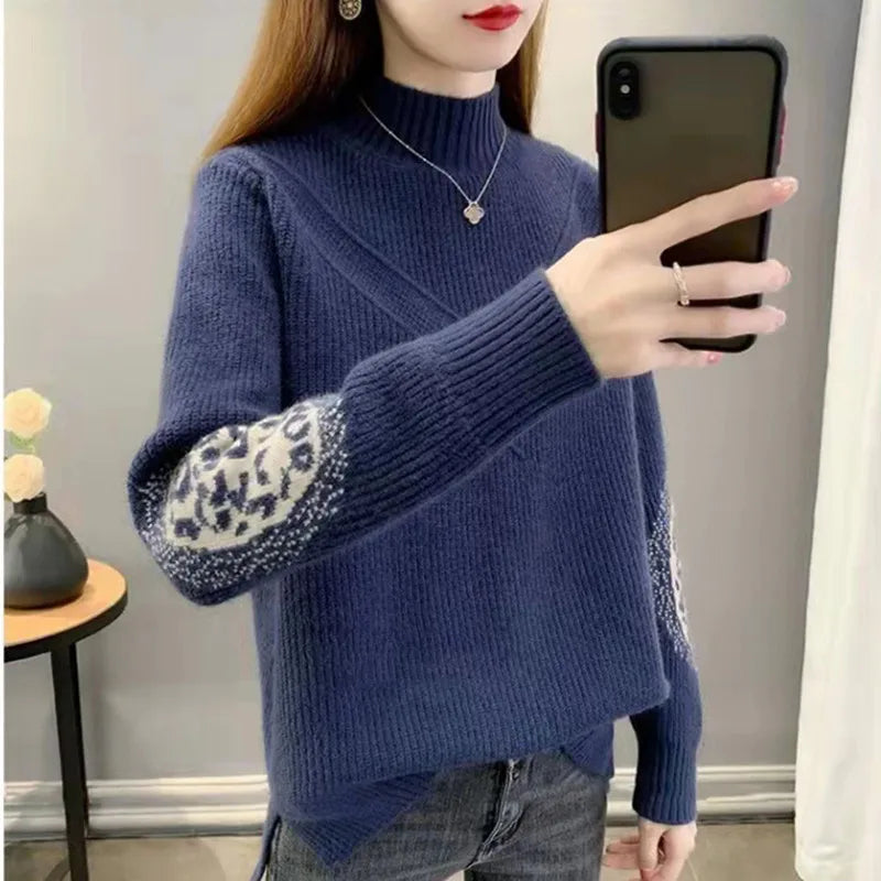 Women's Long-Sleeve Knit Sweater