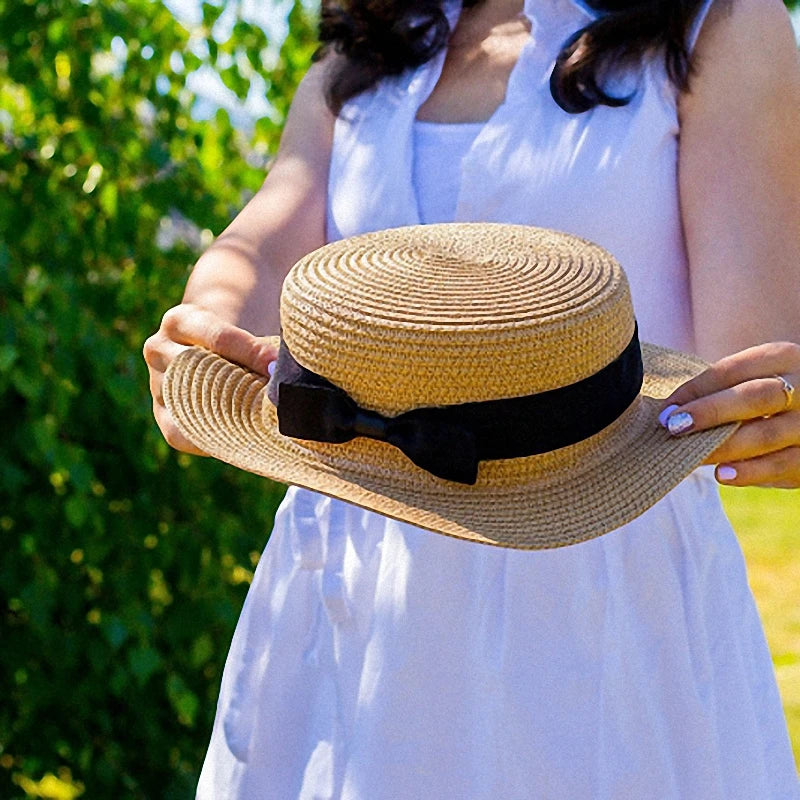 Straw Boater Hat