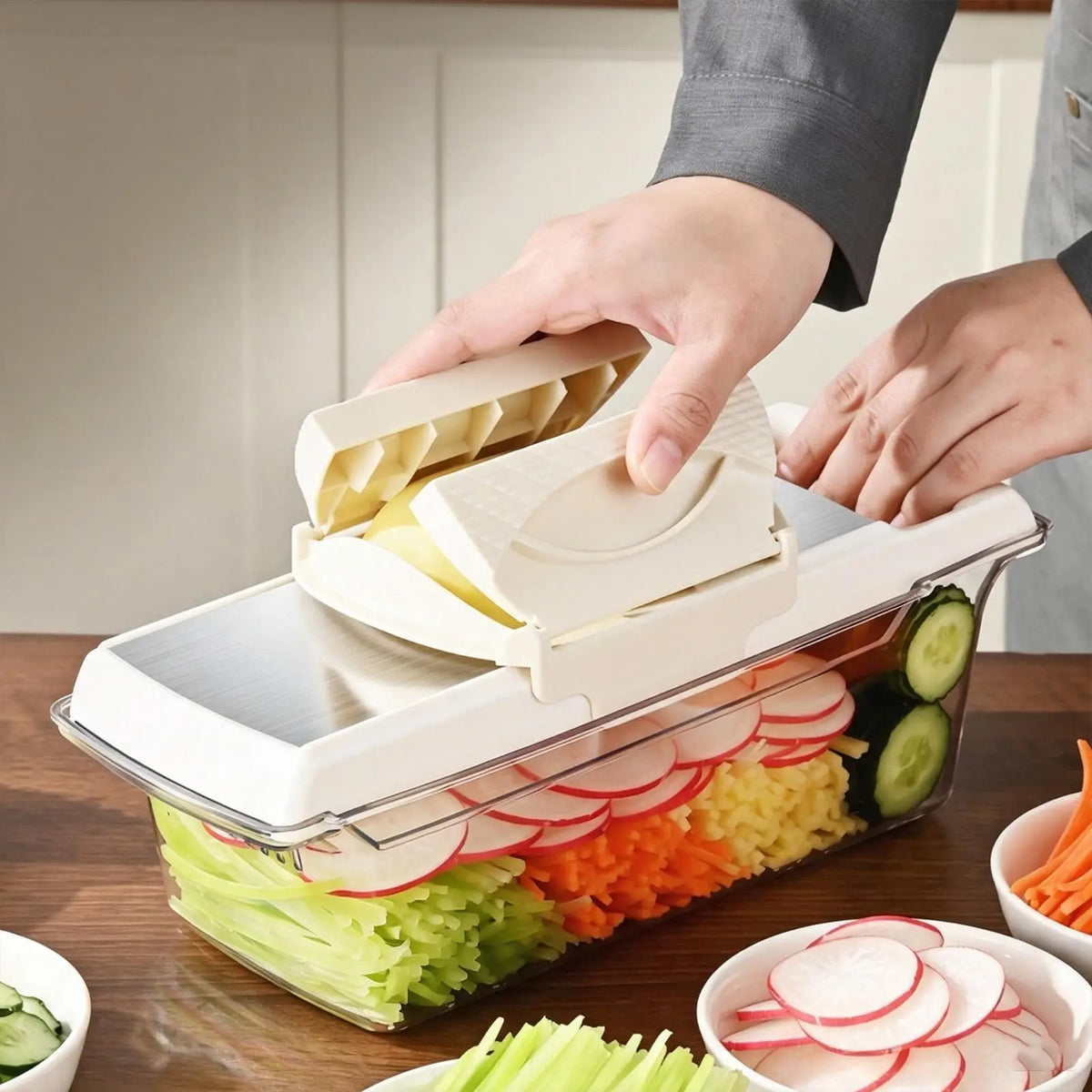 Vegetable Slicer with Hand Guard