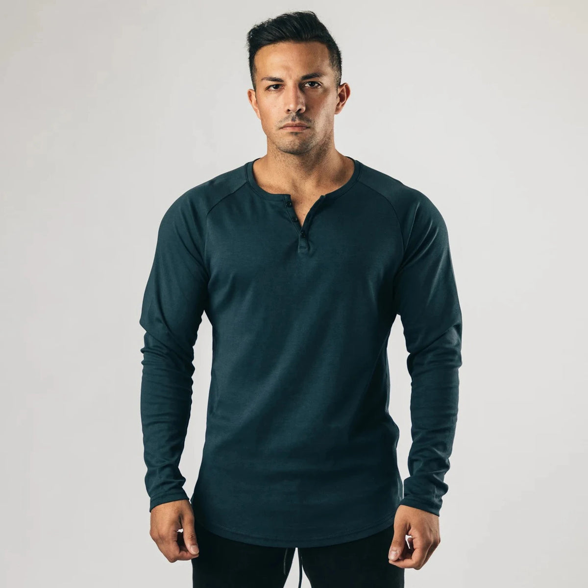 Men's Long-Sleeve Henley Shirt