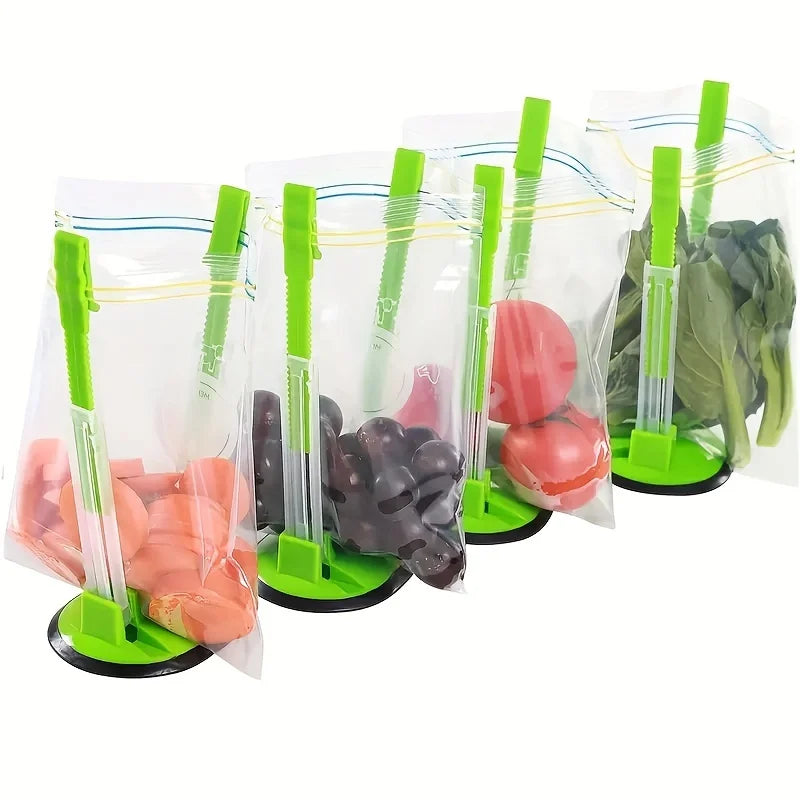Plastic Bag Holder and Food Bag Clip