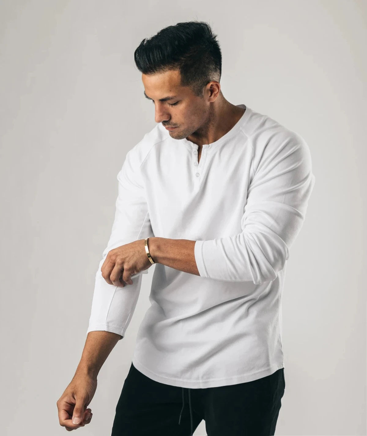 Men's Long-Sleeve Henley Shirt