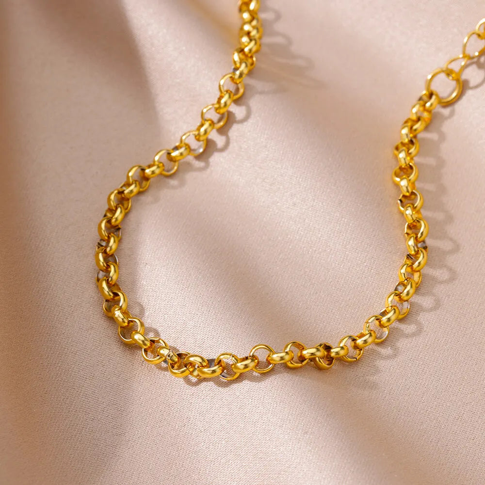 Gold-Tone Chain Anklet