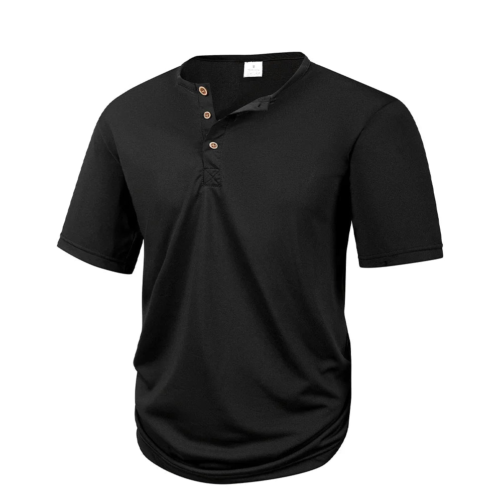 Men's Short-Sleeve Henley Shirt
