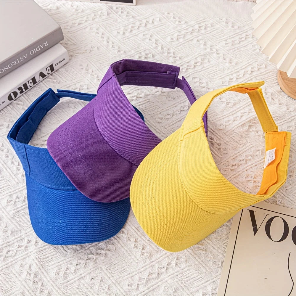 [Adjustable Breathable Sporty Sun Visor] Sporty Sun Visor Cap - Breathable, Adjustable Baseball Hat for Outdoor Activities