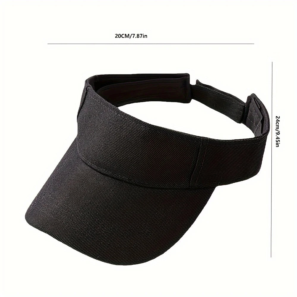 [Adjustable Breathable Sporty Sun Visor] Sporty Sun Visor Cap - Breathable, Adjustable Baseball Hat for Outdoor Activities